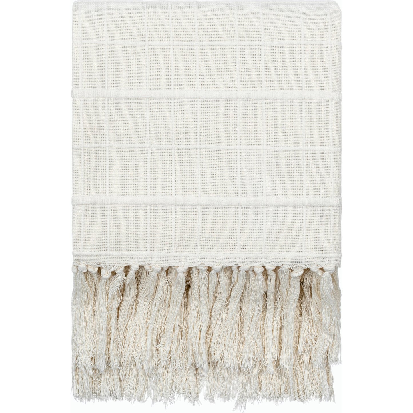 001 SI-2138329 | Primary Silo | Prolo Throw - 496291 by Becki Owens x Livabliss in cream. Made from cotton in a cottage & farmhouse style.