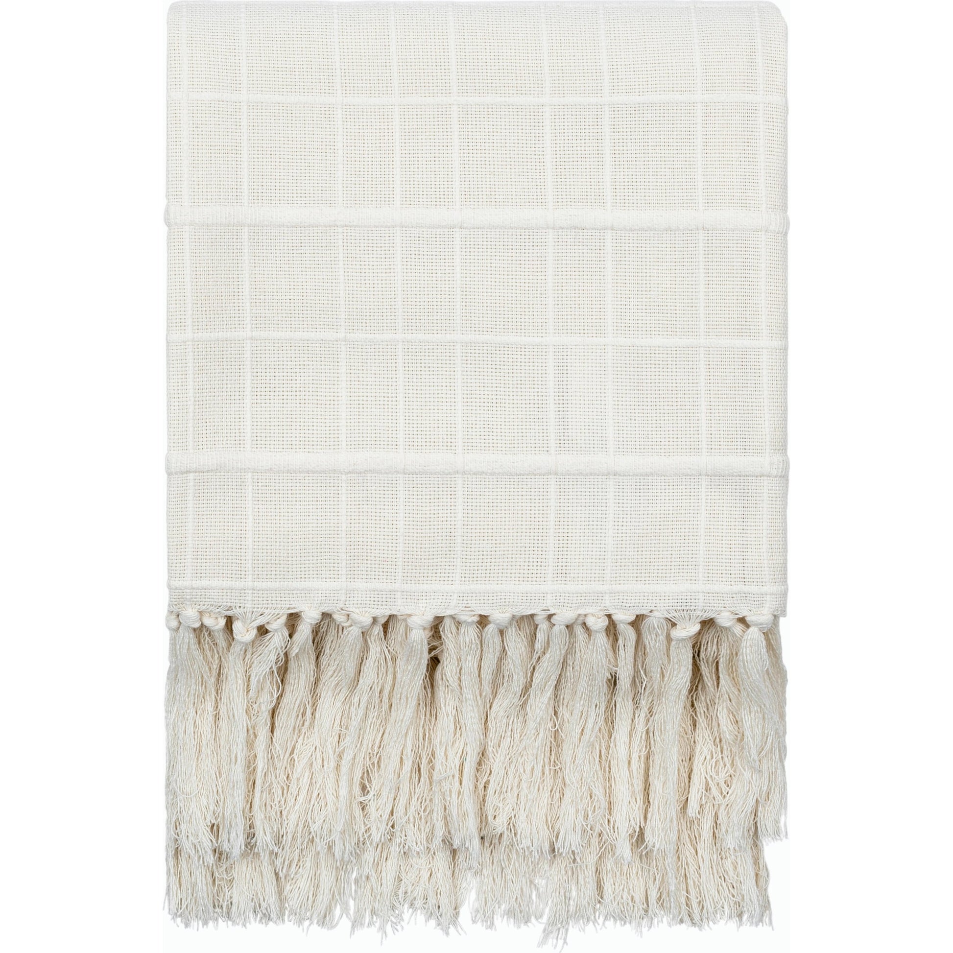 Prolo Throw - 496291 by Becki Owens x Livabliss in cream. Made from cotton in a cottage & farmhouse style.