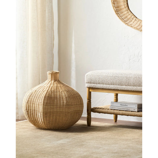 Boscha Garlic Basket by Surya in powder coated. Made from rattan, iron in a unique style.