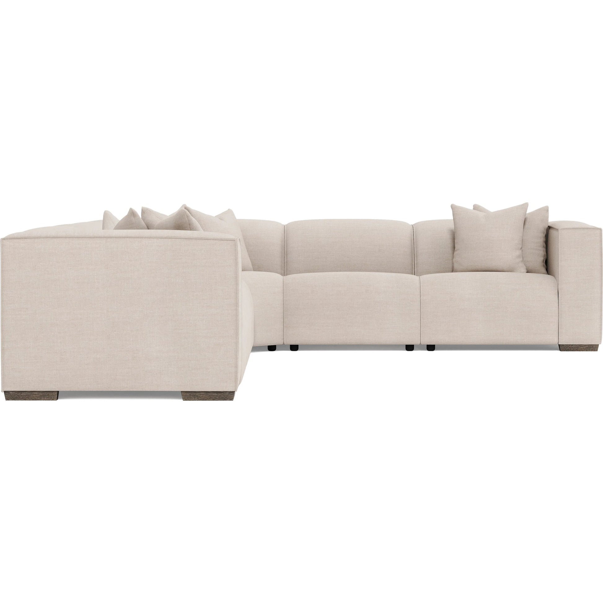 6 Piece Bliss Fabric Power Motion Sectional by Bernhardt in white, cream. Made from fabric in a unique style.