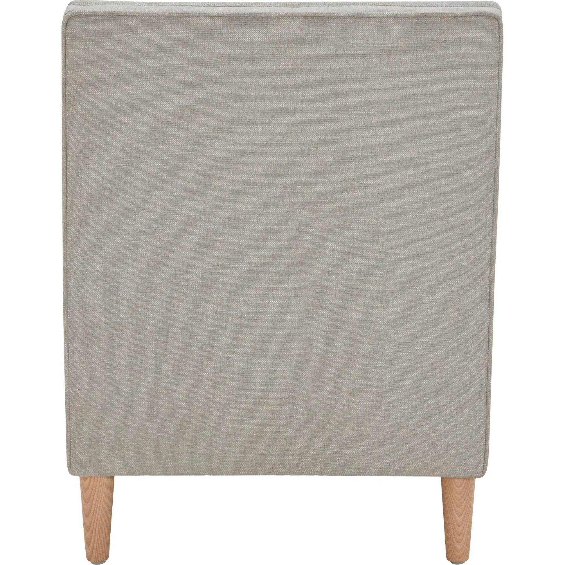 Stinson Dining Chair by Becki Owens x Surya in light gray. Made from polyester, linen, ash wood, foam in a unique style.