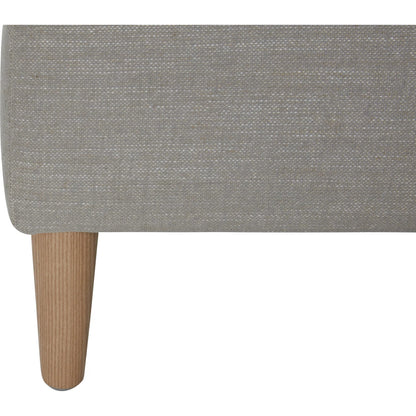Stinson Dining Chair by Becki Owens x Surya in light gray. Made from polyester, linen, ash wood, foam in a unique style.
