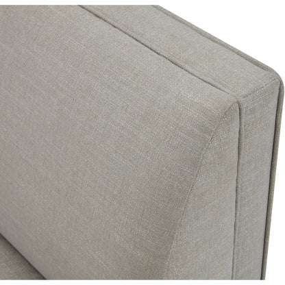 Stinson Dining Chair by Becki Owens x Surya in light gray. Made from polyester, linen, ash wood, foam in a unique style.