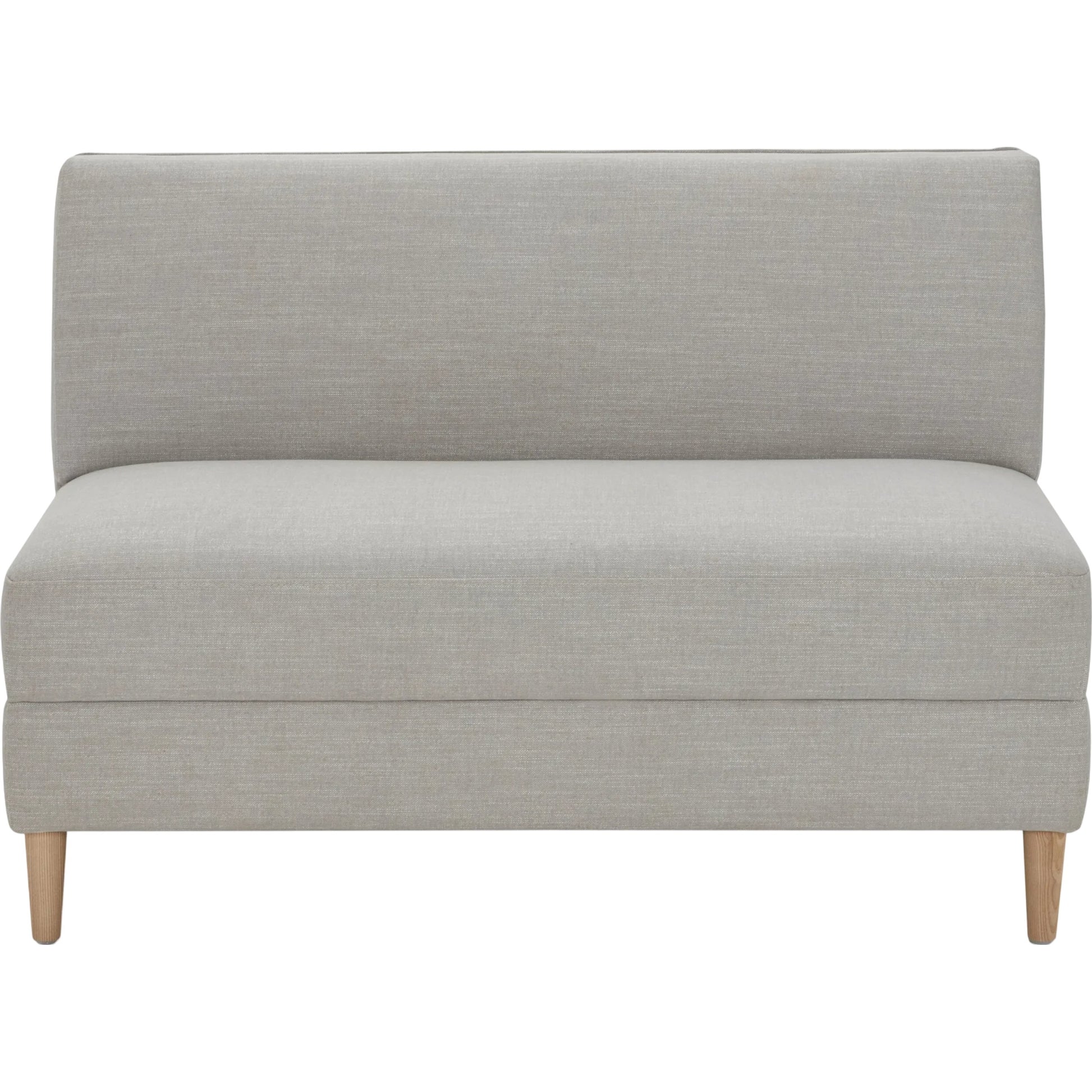 Stinson Dining Bench by Becki Owens x Surya in light gray. Made from polyester, linen, ash wood, foam in a unique style.