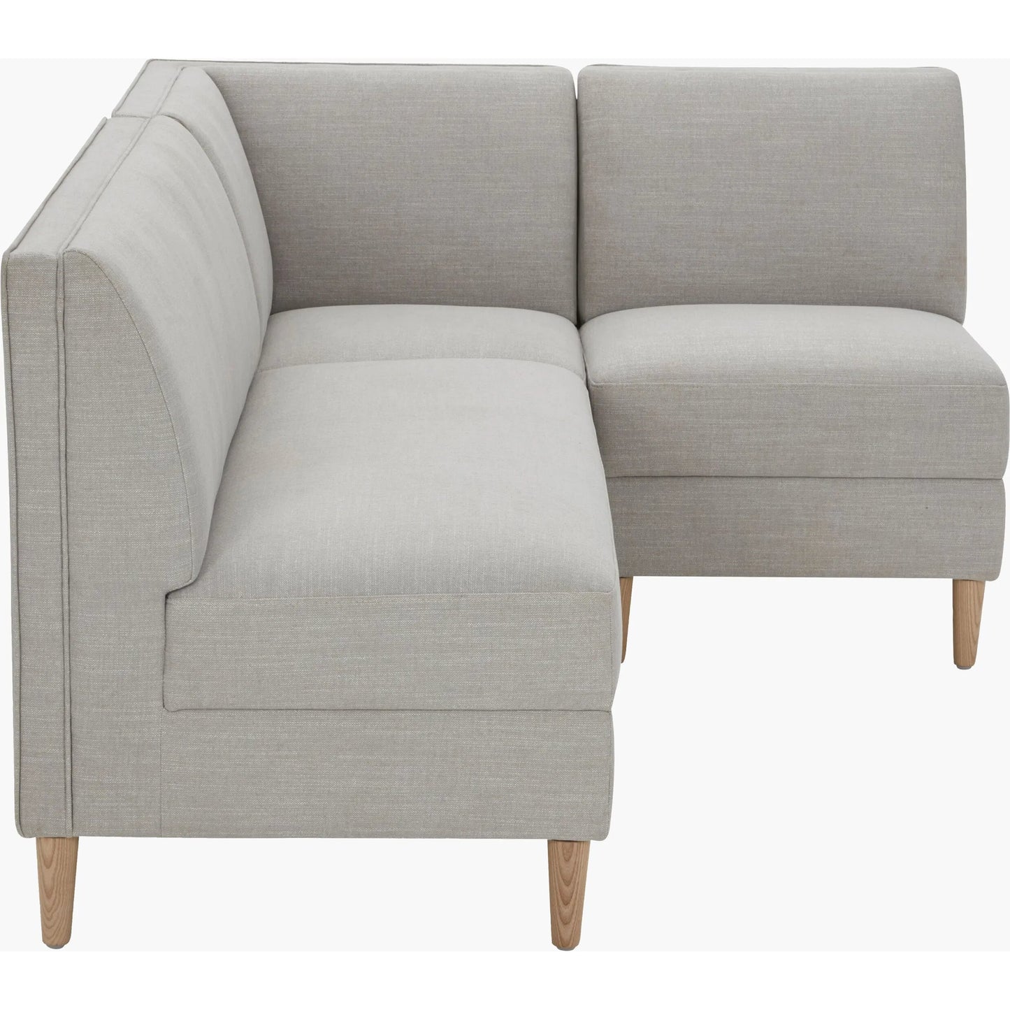 002 SI-2379516 | Additional Silo | Stinson Dining Chair by Becki Owens x Surya in light gray. Made from polyester, linen, ash wood, foam in a unique style.