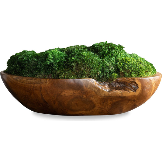Kinsale Centerpiece by Uttermost. Made from teak, preserved moss, foam in a modern style.