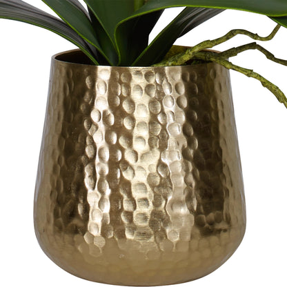 Cami Orchid I by Uttermost in brass. Made from polyester, metal, foam, bamboo in a traditional style.