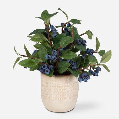 Blueberry Fields Accent by Uttermost in tan. Made from polyester, plastic, ceramic, glue, iron in a modern style.