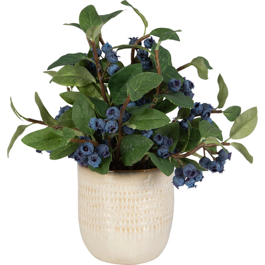 Blueberry Fields Accent by Uttermost in tan. Made from polyester, plastic, ceramic, glue, iron in a modern style.
