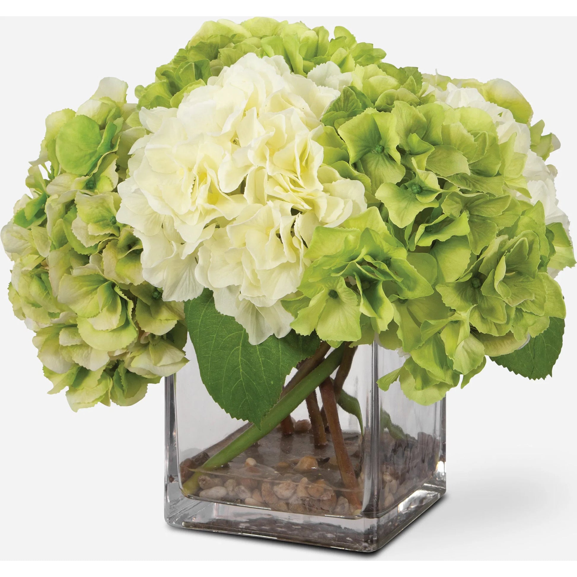Savannah Bouquet by Uttermost in white. Made from polyester, plastic, foam, rocks, glass in a modern style.