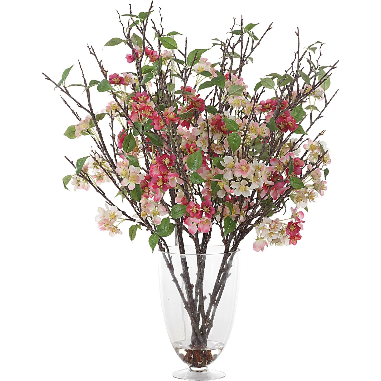 002 SI-2295383 | Primary Silo | Spring Blooms Centerpiece by Uttermost in ivory. Made from polyester, plastic, polyfoam, glass in a transitional style.