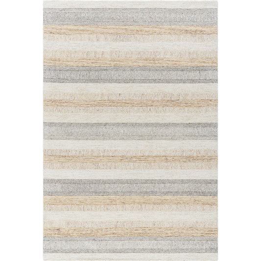 Bournemouth Rug - 530992 by Livabliss in light silver, ash, warm grey, silver, metallic - silver. Made from wool in a unique style.