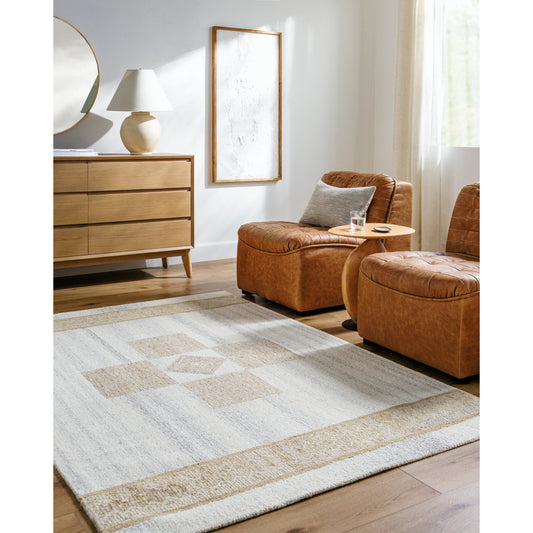 Bournemouth Rug - 531008 by Livabliss in light silver, ash, silver. Made from wool in a unique style.