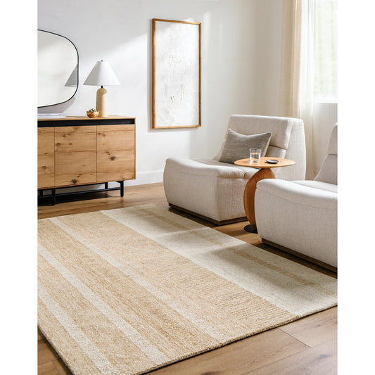 Bournemouth Rug - 531024 by Livabliss in khaki, ash, pearl, prairie dust. Made from wool in a unique style.