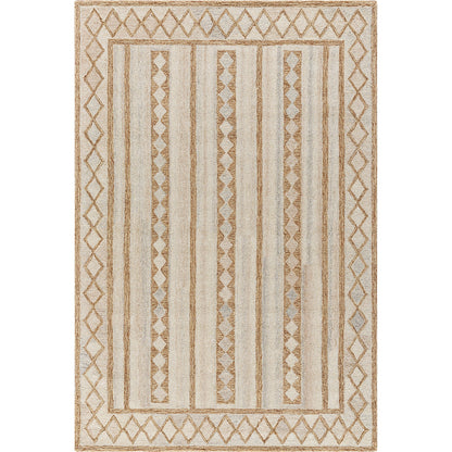 Bournemouth Rug - 531032 by Livabliss in ash, prairie dust, khaki, pearl. Made from wool in a unique style.