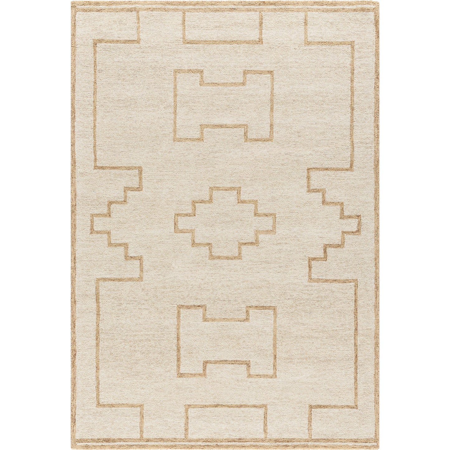 001 SI-2168066,SI-2168067,SI-2168068 | Primary Silo | Bournemouth BOT-2307 Rug by Livabliss in ivory, sandstone, beige. Made from wool in a unique style.