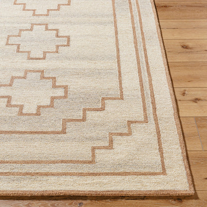 Bournemouth Rug - 531056 by Livabliss in ash, prairie dust, khaki, pearl. Made from wool in a unique style.