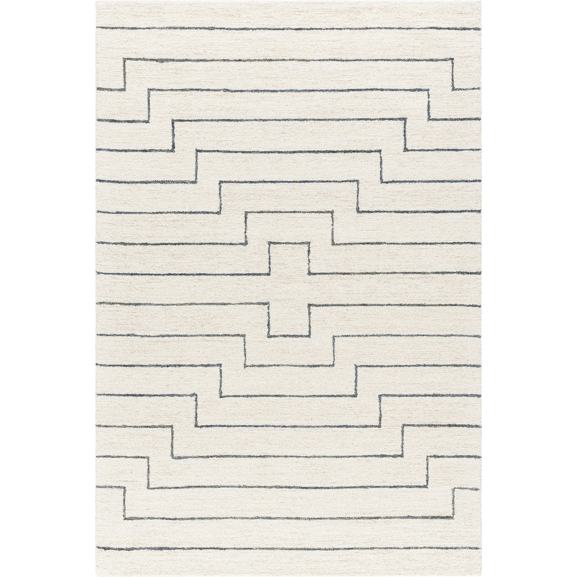 Bournemouth Rug - 531064 by Livabliss in off-white. Made from wool in a unique style.