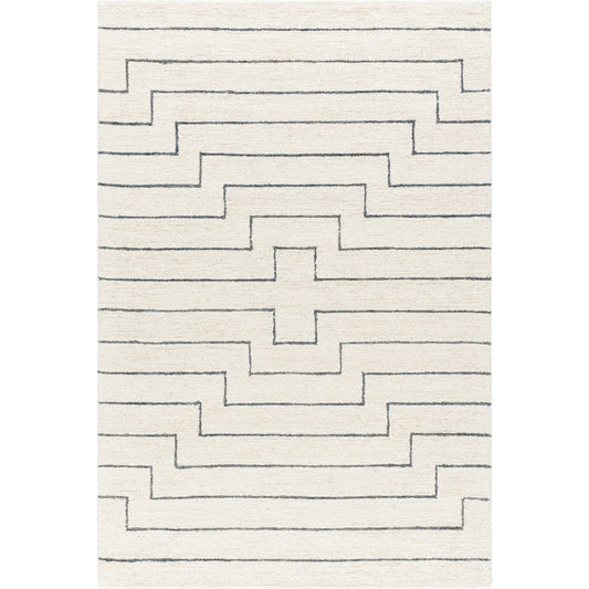 Bournemouth Rug - 531064 by Livabliss in off-white. Made from wool in a unique style.