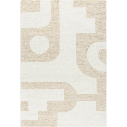 Bournemouth Rug - 531088 by Livabliss in ivory, sandstone, cream. Made from wool in a unique style.