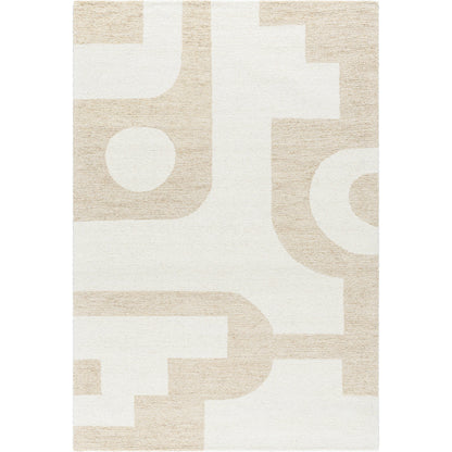 Bournemouth Rug - 531088 by Livabliss in off-white, pearl, ash. Made from wool in a unique style.