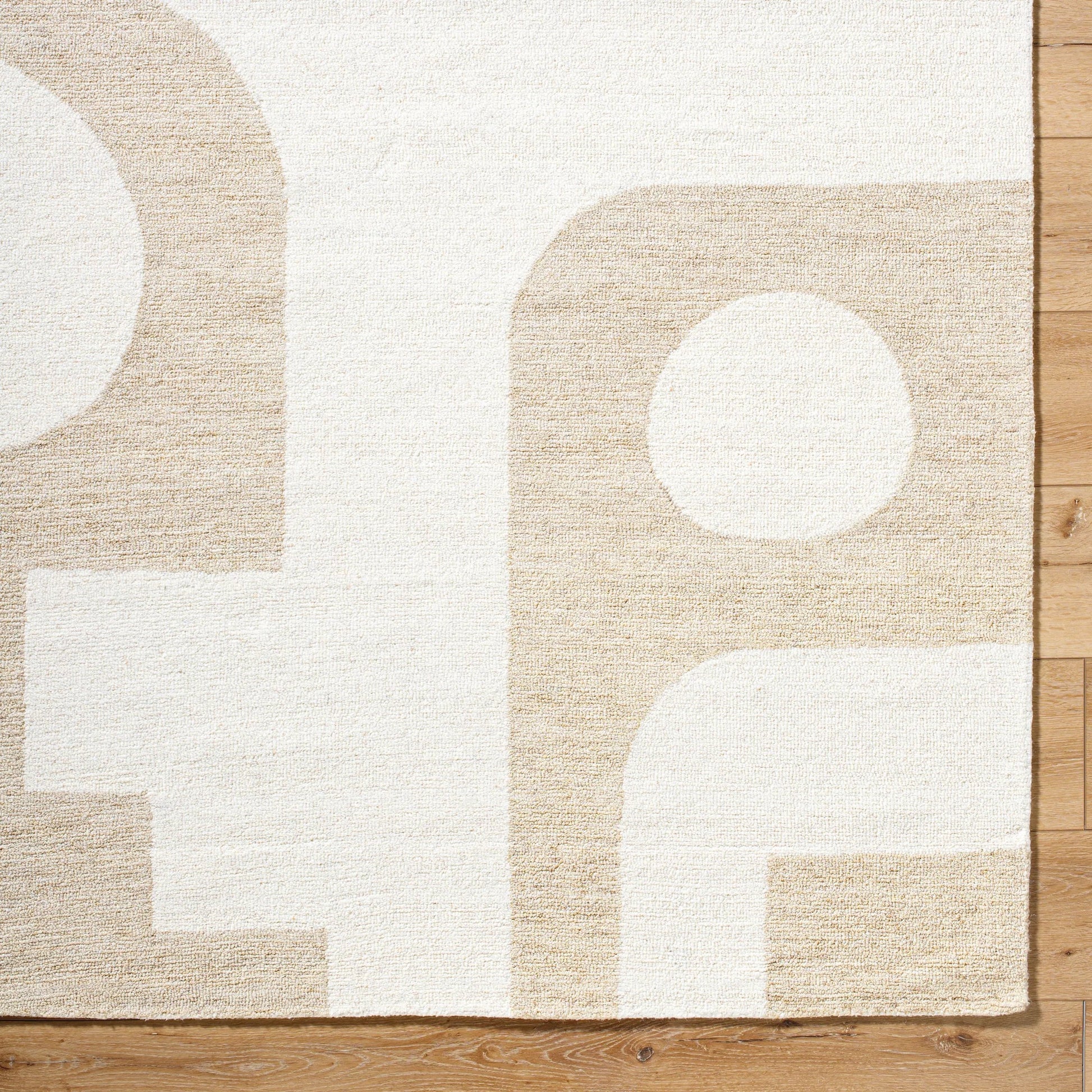 Bournemouth Rug - 531088 by Livabliss in off-white, pearl, ash. Made from wool in a unique style.