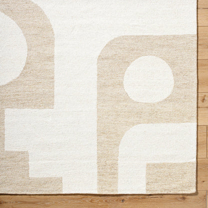 Bournemouth Rug - 531088 by Livabliss in off-white, pearl, ash. Made from wool in a unique style.