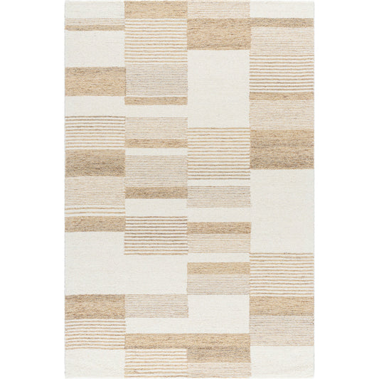 Bournemouth Rug - 531104 by Livabliss in pearl, off-white, ash, warm grey. Made from wool in a unique style.