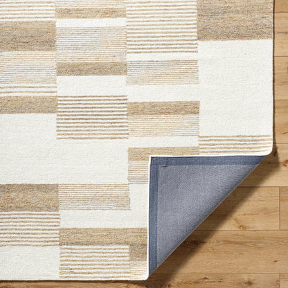 Bournemouth Rug - 531104 by Livabliss in pearl, off-white, ash, warm grey. Made from wool in a unique style.