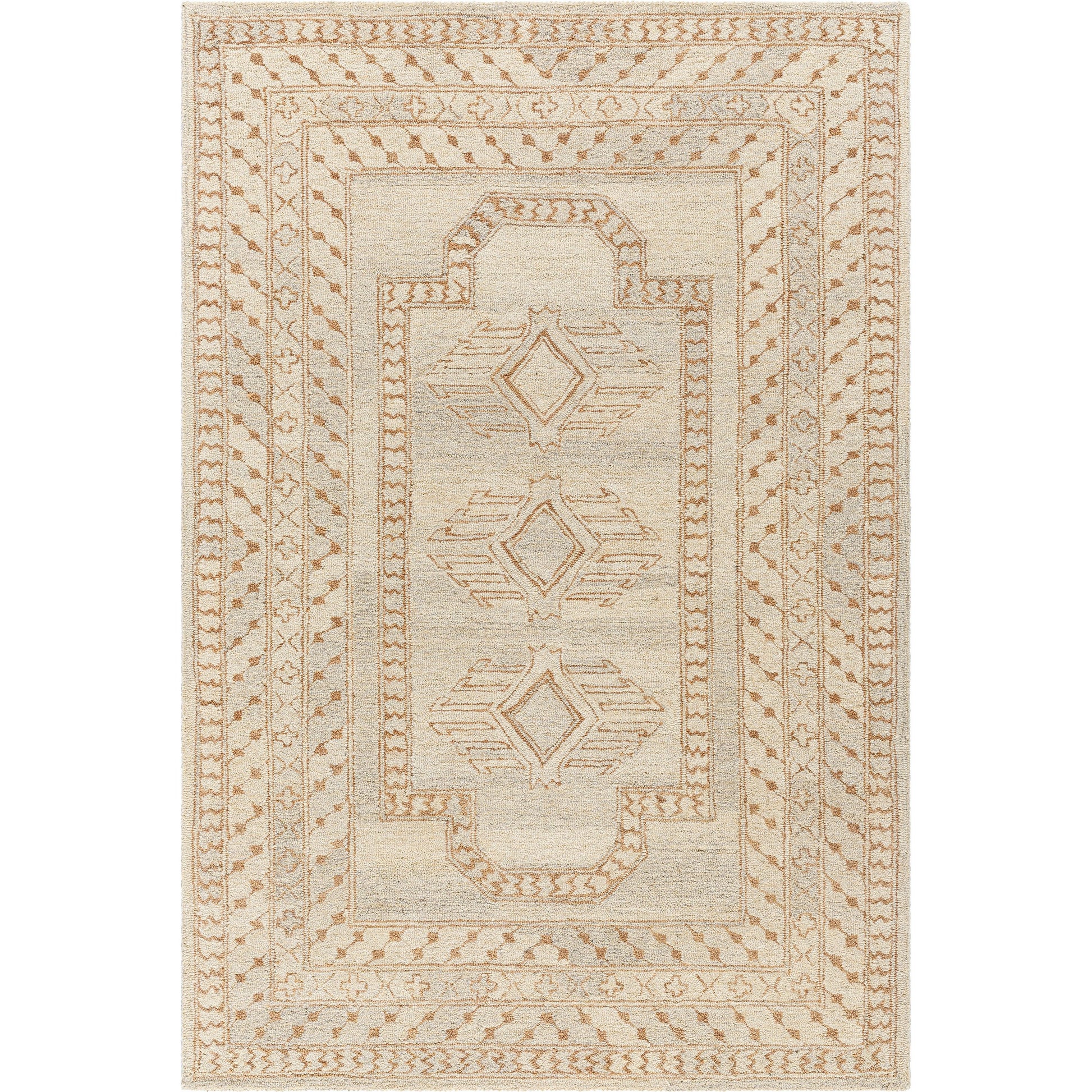 Bournemouth Rug - 531120 by Livabliss in natural, pearl, khaki, prairie dust. Made from wool in a unique style.