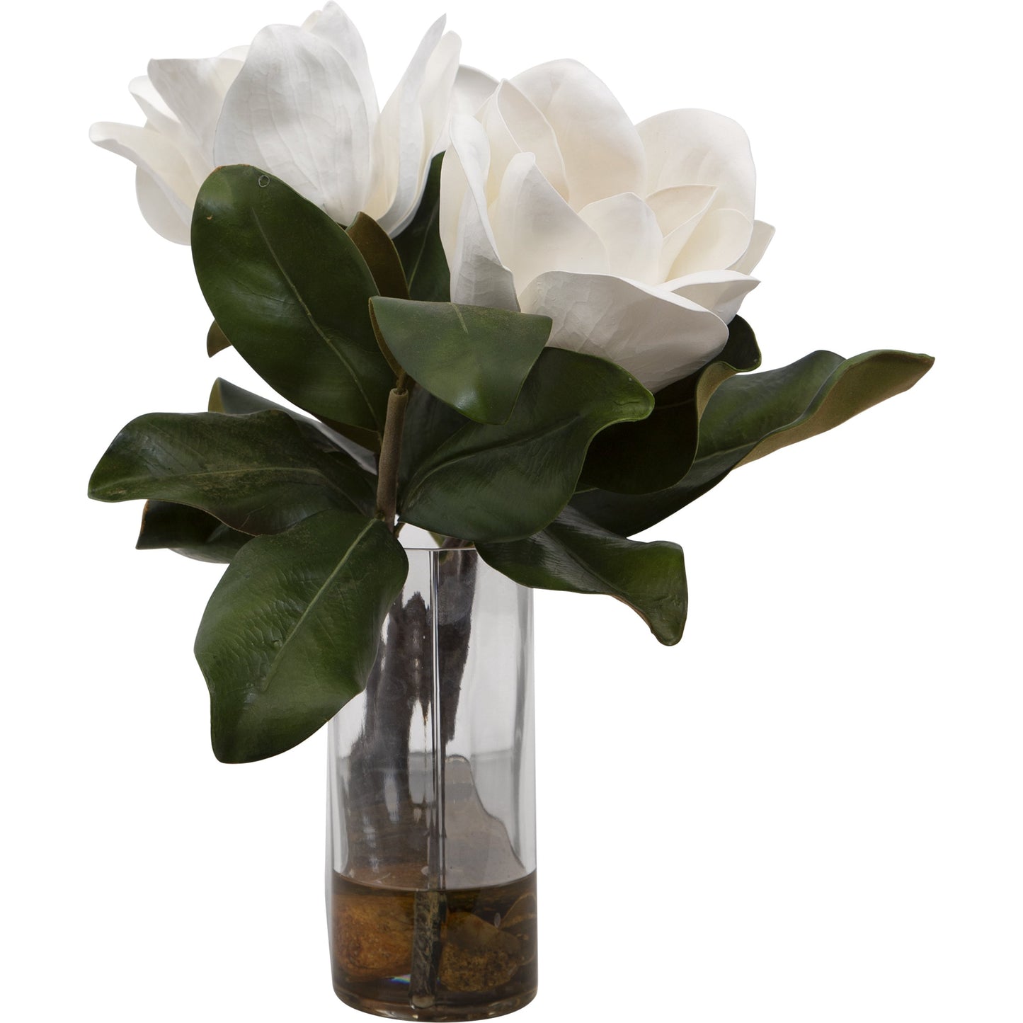 002 SI-1754826 | Additional Silo | Middleton Magnolia Centerpiece by Uttermost in white. Made from polyfoam, plastic, stone, iron, glass in a transitional style.