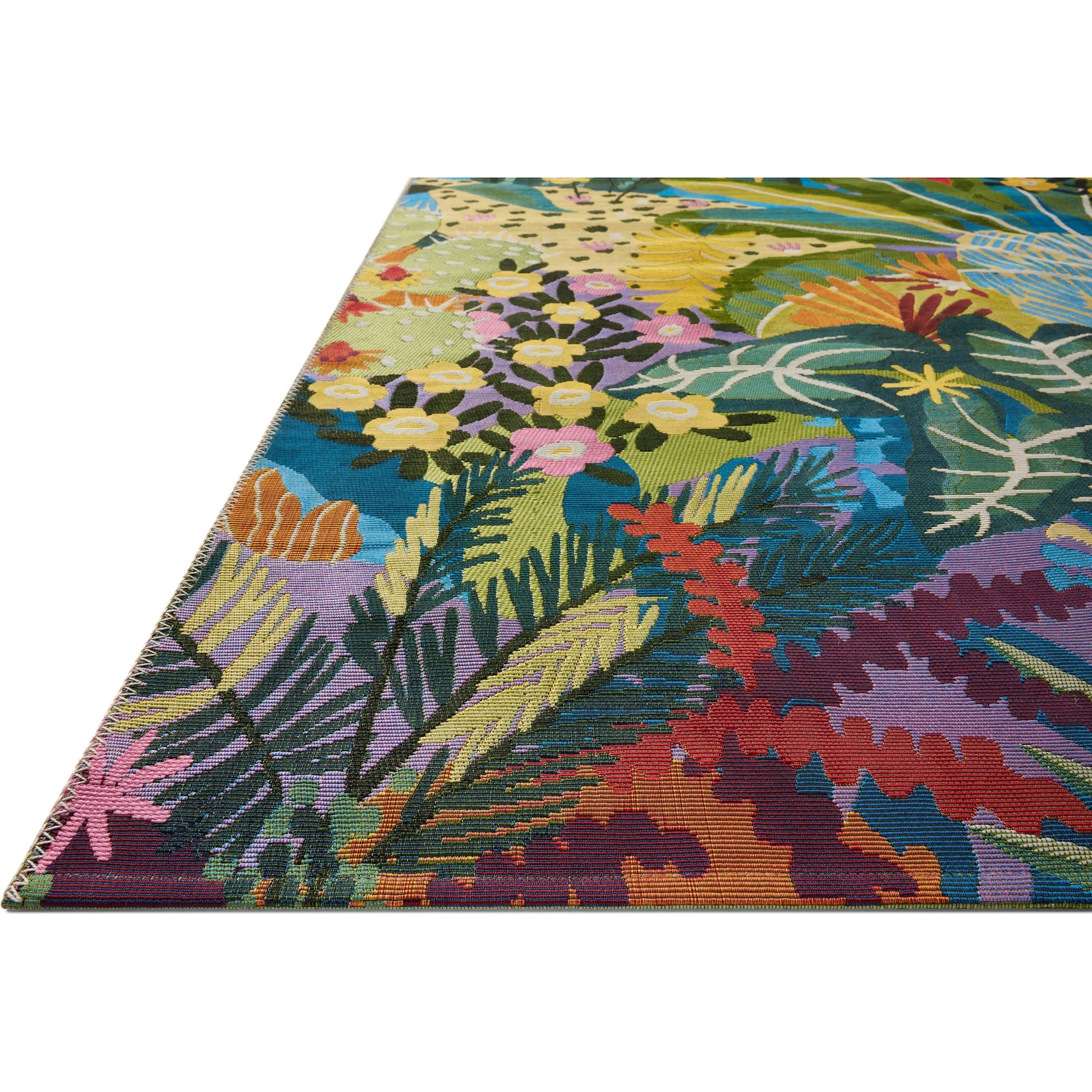 Botanical BOT-05 Indoor/Outdoor Rug by Loloi in multi. Made from polypropylene, polyester in a unique style.