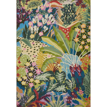 Botanical BOT-05 Indoor/Outdoor Rug by Loloi in multi. Made from polypropylene, polyester in a unique style.