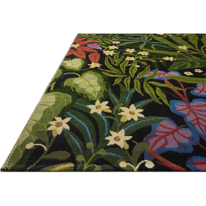 Botanical BOT-06 Indoor/Outdoor Rug by Loloi in onyx, multi. Made from polypropylene, polyester in a unique style.