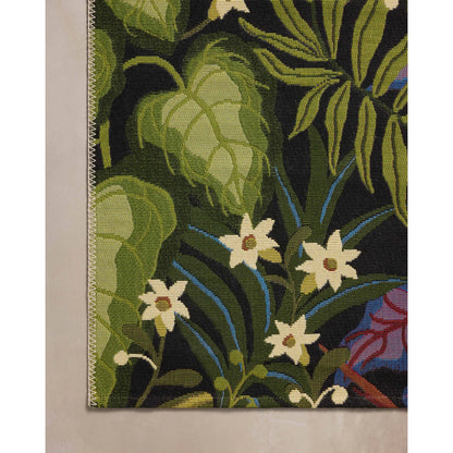 Botanical BOT-06 Indoor/Outdoor Rug by Loloi in onyx, multi. Made from polypropylene, polyester in a unique style.