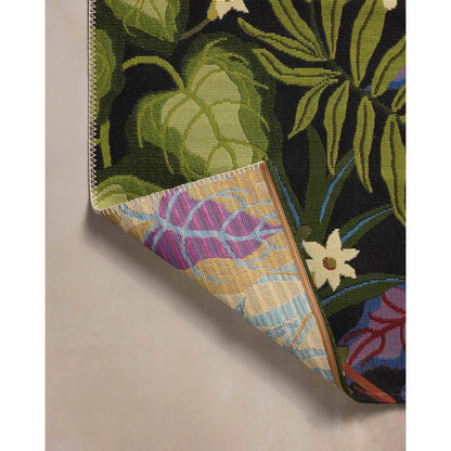 Botanical BOT-06 Indoor/Outdoor Rug by Loloi in onyx, multi. Made from polypropylene, polyester in a unique style.