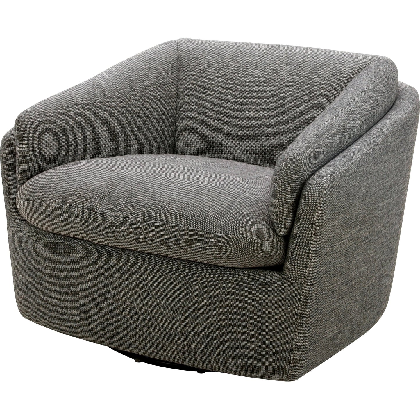 001 SI-2258735 | Primary Silo | Torrey Swivel Chair by Becki Owens x Surya in gray. Made from linen, polyester, plywood, foam, duck feathers in a transitional style.