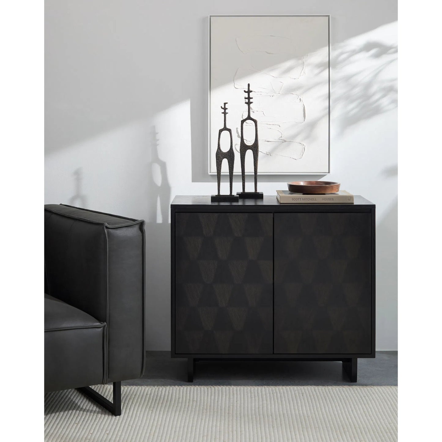 004 SI-2258302 | Lifestyle | Ventana Cabinet by Becki Owens x Livabliss in natural, polished. Made from oak, plywood in a transitional style.