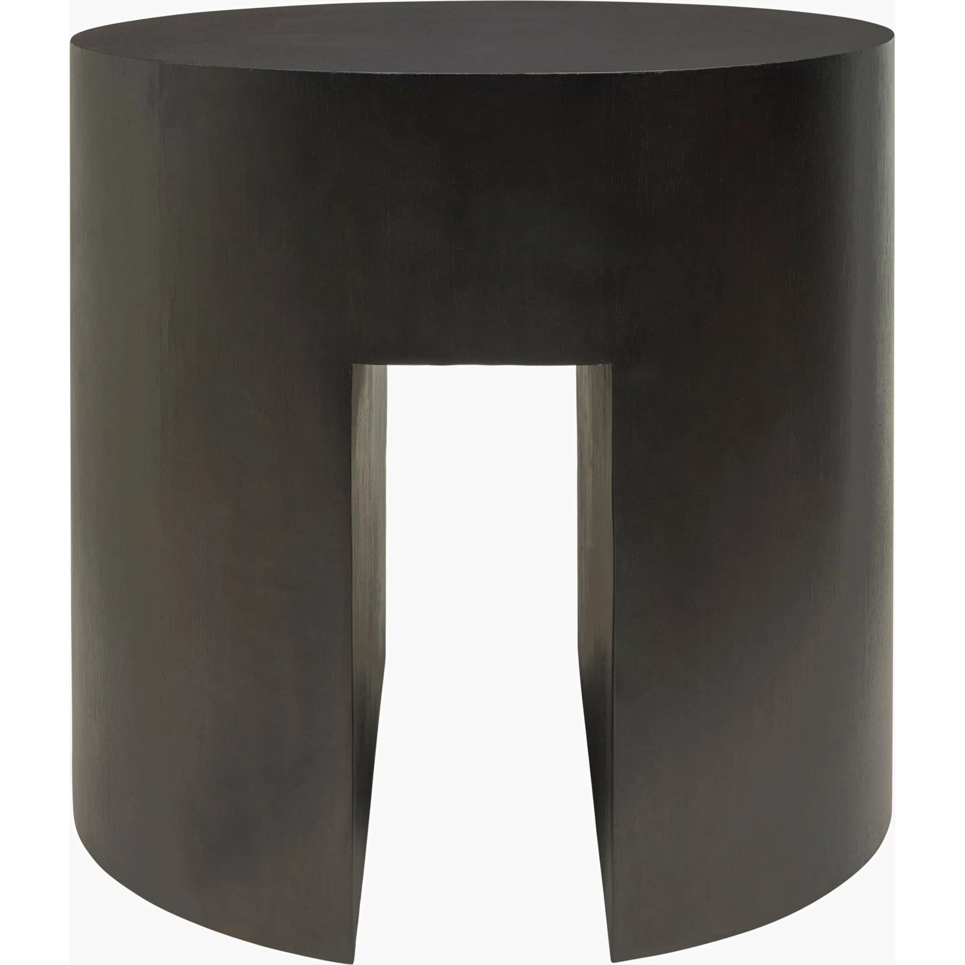 Whittier End Table by Becki Owens x Surya in lacquered. Made from oak veneer in a modern style.