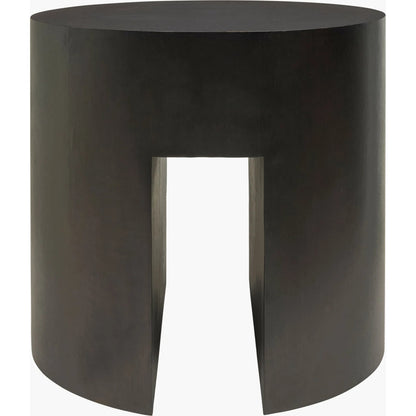 Whittier End Table by Becki Owens x Surya in lacquered. Made from oak veneer in a modern style.