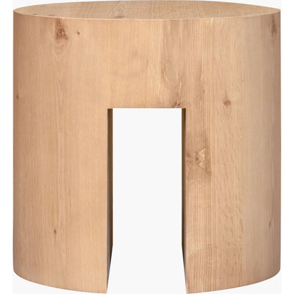 Whittier End Table by Becki Owens x Surya in lacquered. Made from oak veneer in a modern style.