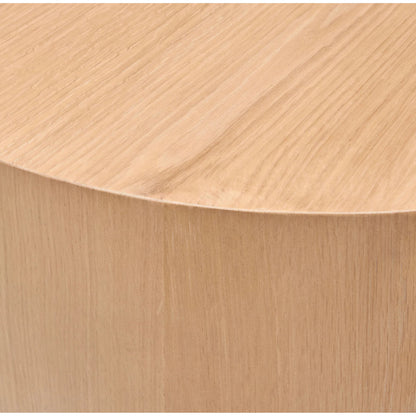 Whittier End Table by Becki Owens x Surya in lacquered. Made from oak veneer in a modern style.