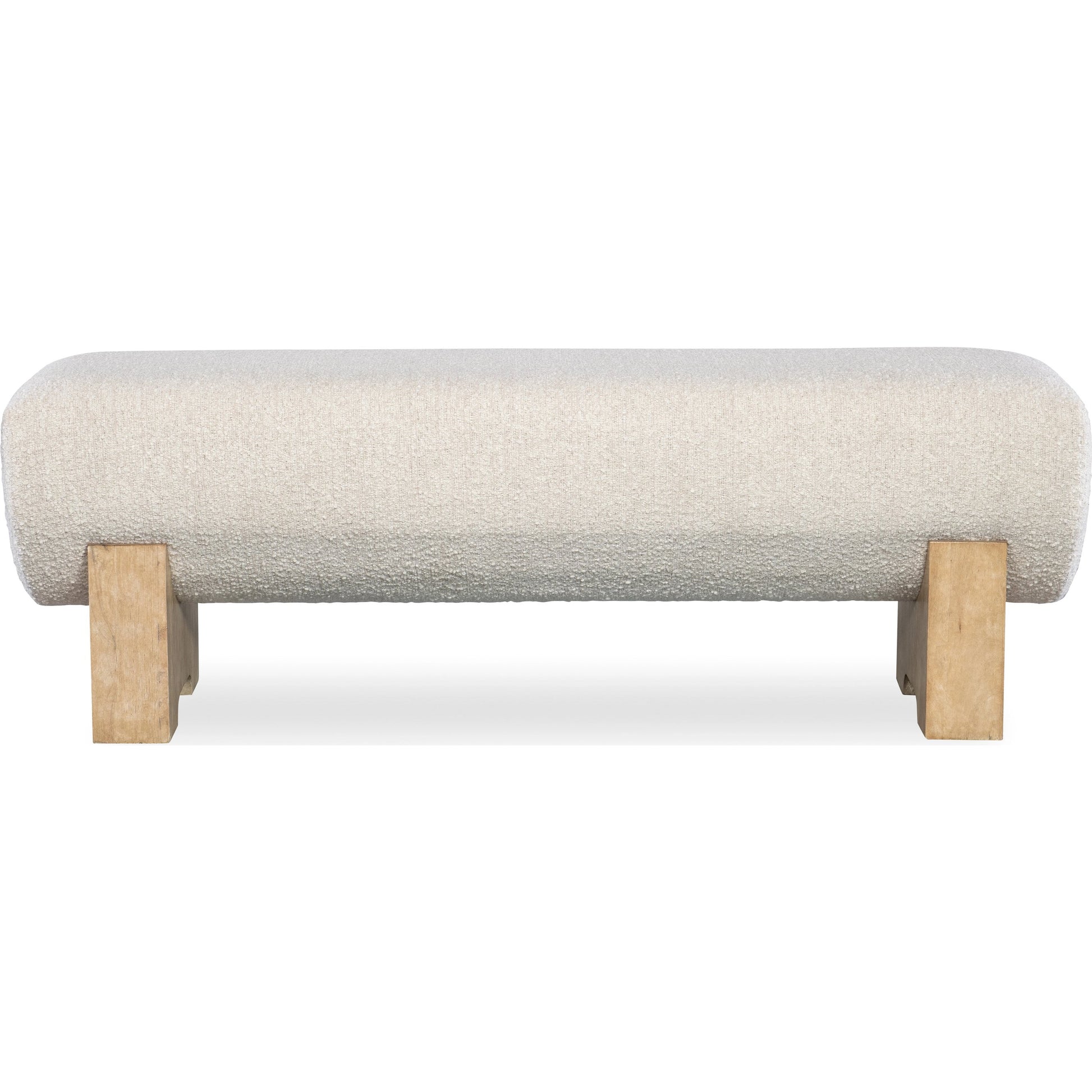 Retreat Bed Bench by Hooker Furniture in neo cream and dune. Made from wood, fabric 85% polyester, 10% acrylic, 5% cotton in a modern style.