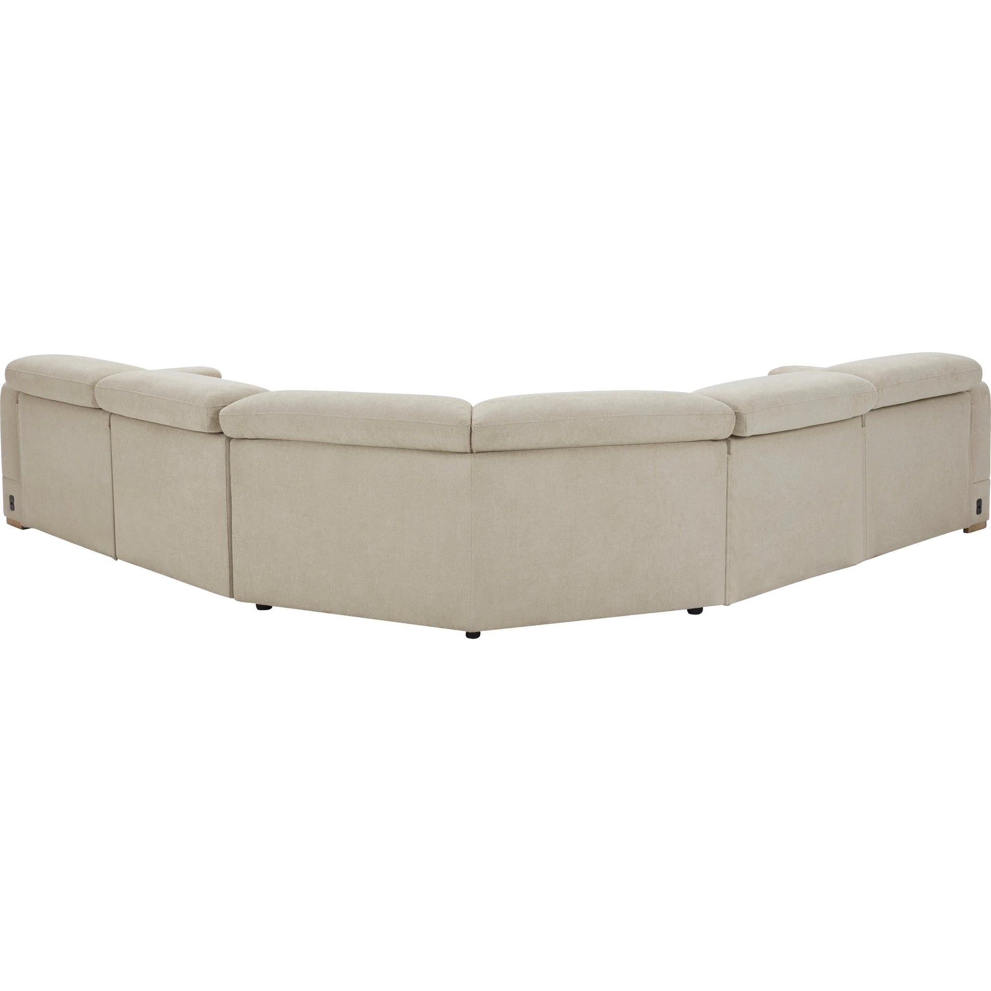 Lloyd Sectional by Becki Owens x Surya in beige. Made from polyester, plywood, foam in a transitional style.