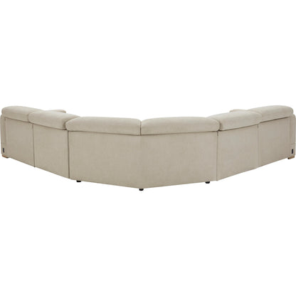 Lloyd Sectional by Becki Owens x Surya in beige. Made from polyester, plywood, foam in a transitional style.