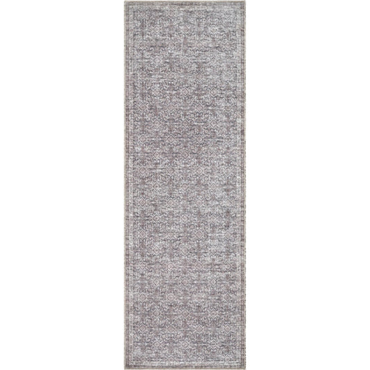 Zafira BOZF-2302 Rug by Becki Owens x Livabliss in taupe, ivory, slate gray.. Made from polyester in a unique style.