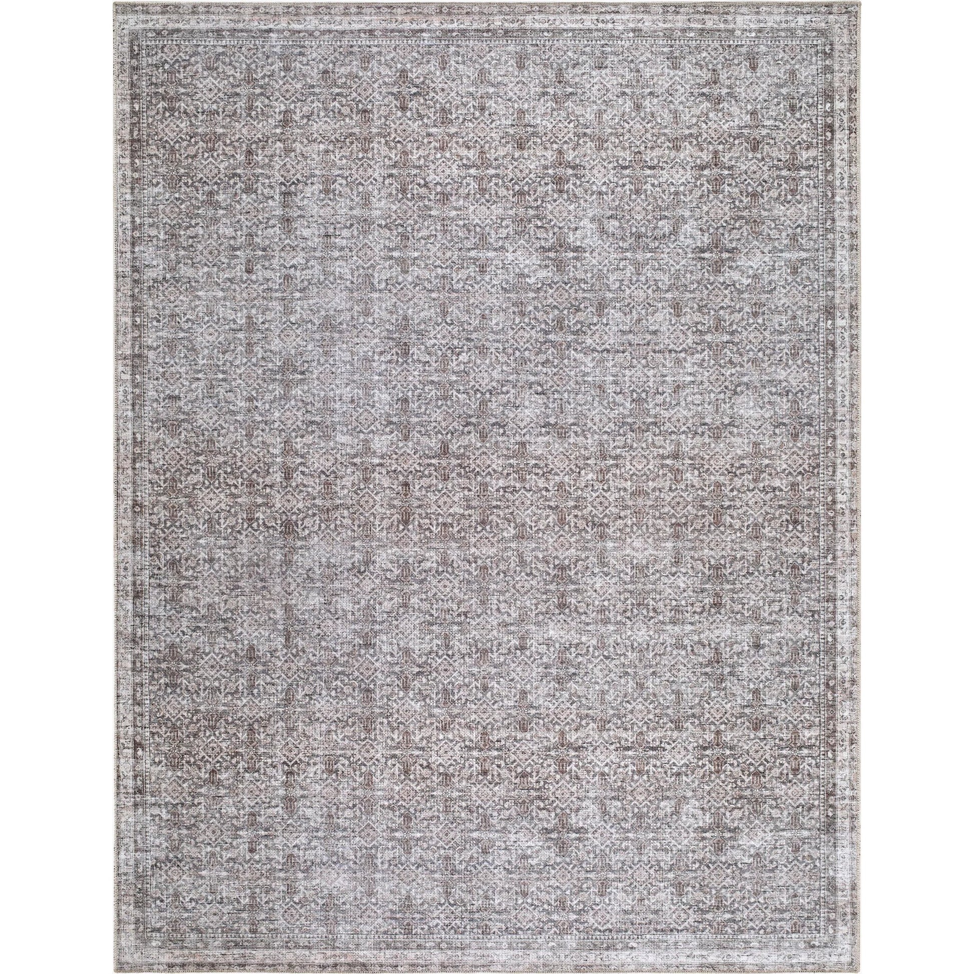 Zafira BOZF-2302 Rug by Becki Owens x Livabliss in taupe, ivory, slate gray.. Made from polyester in a unique style.