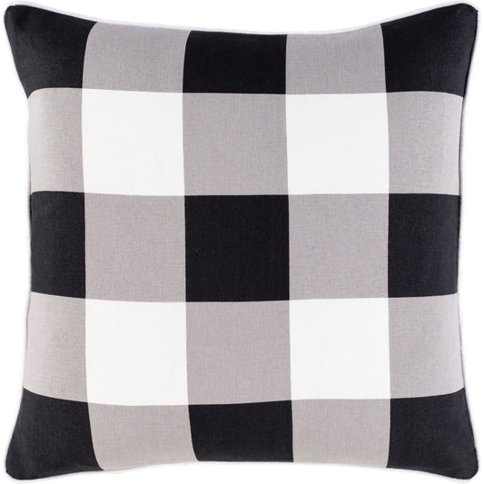Buffalo Plaid Pillow - 22809 by Surya. Made from 100% cotton in a traditional style.