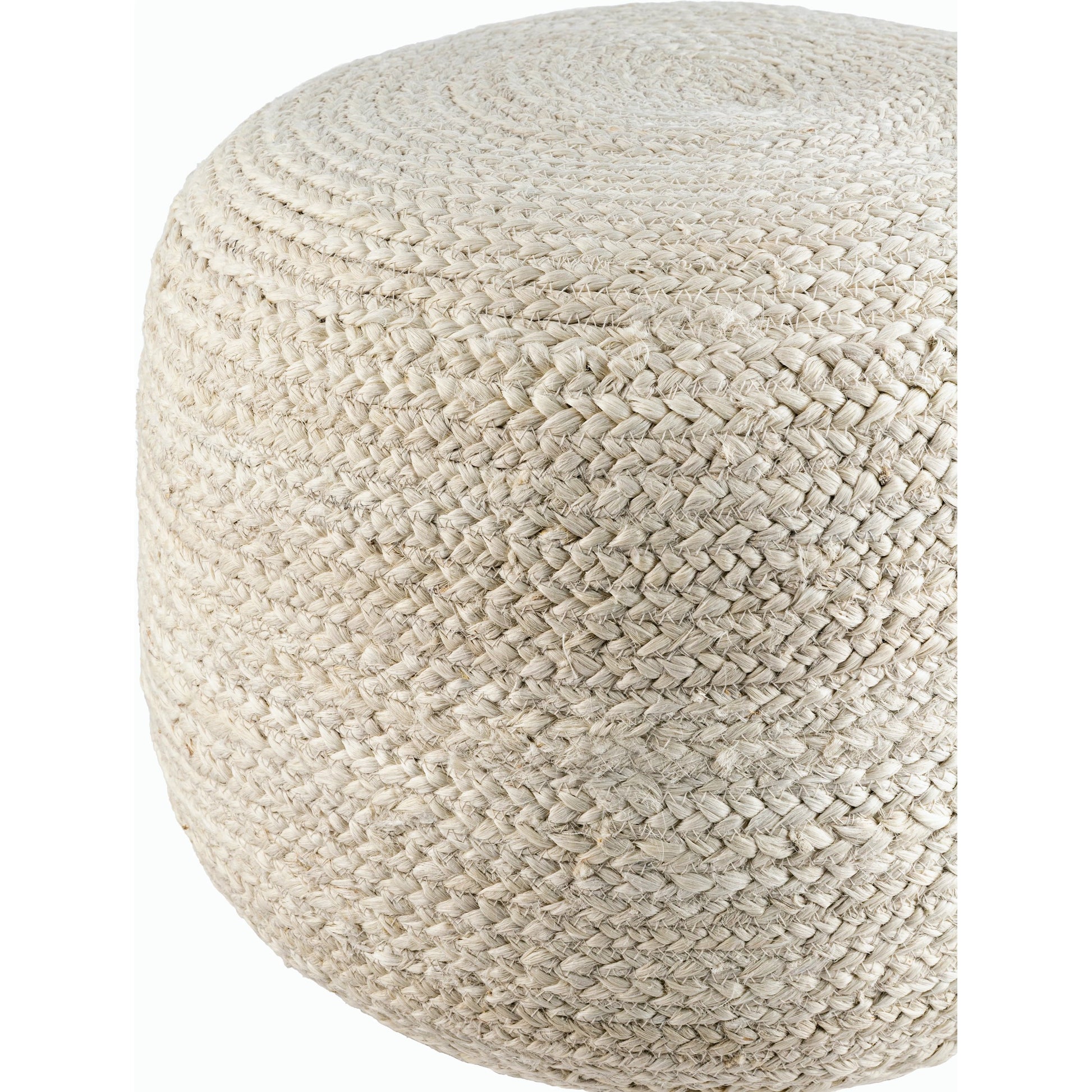 Budapest Pouf - 487867 by Livabliss. Made from jute, polybeads in a cottage & farmhouse style.