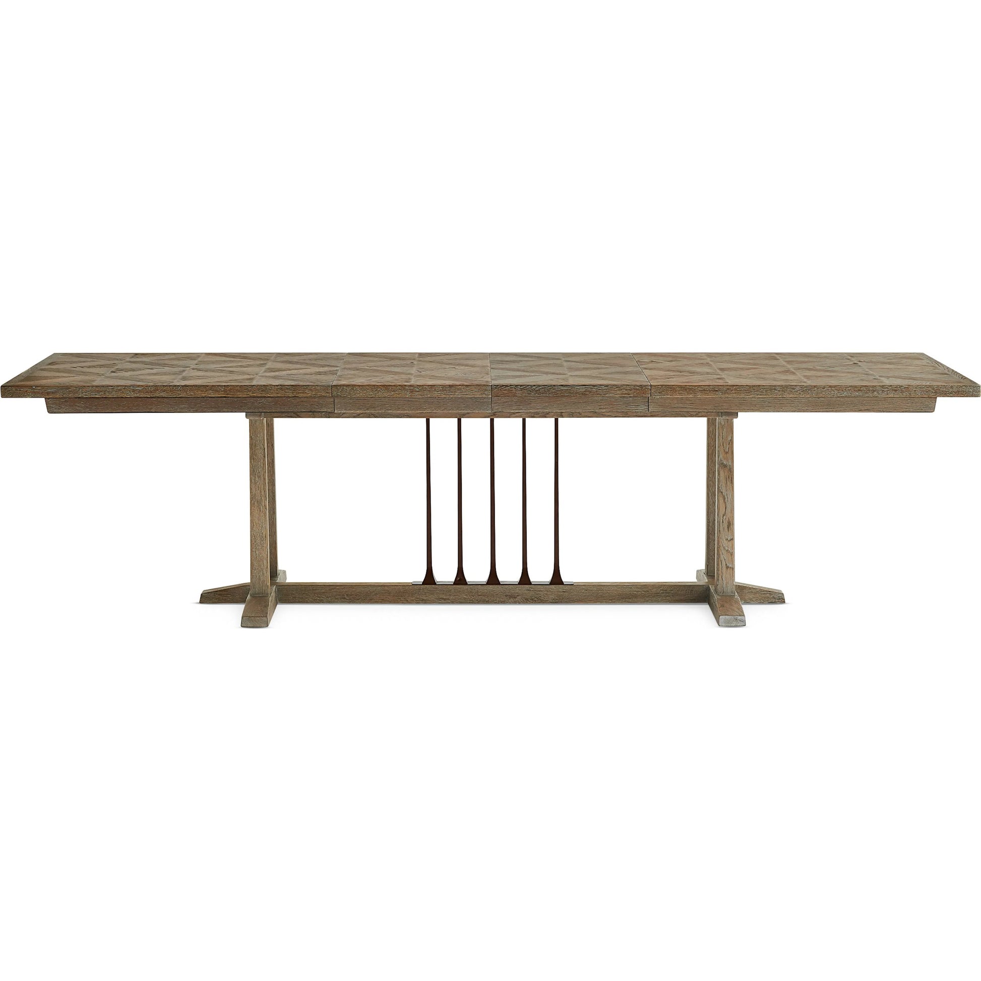 Family Gathering Dining Table by Caracole in ash, chocolate bronze. Made from birch, metal, thick ash in a unique style.